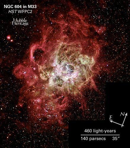 Firestorm of Star Birth in Galaxy M33 - NASA Science